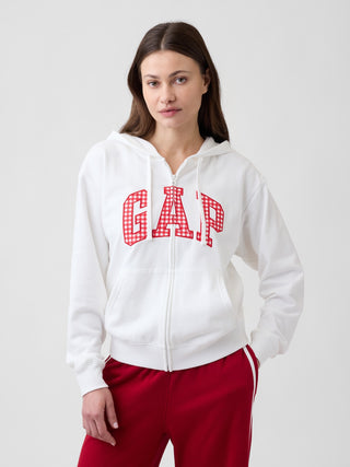 Sudadera con Cremallera y Logo Delantero