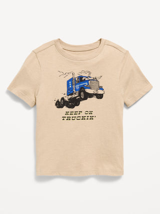 Camiseta Manga Corta con Gráfico, Bebé