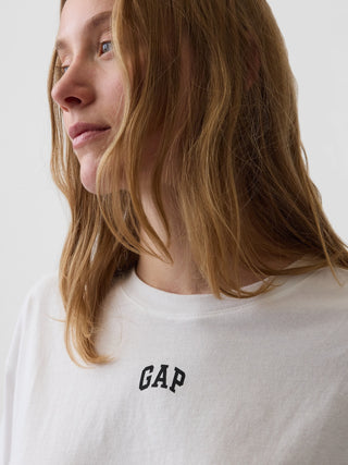 Camiseta Oversized Manga Corta con Logo
