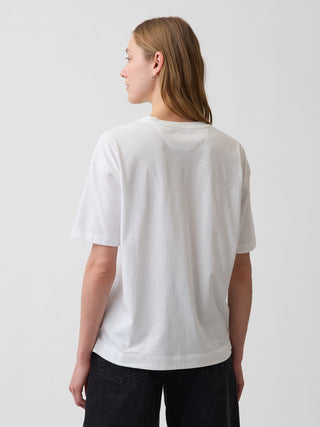Camiseta Oversized Manga Corta con Logo