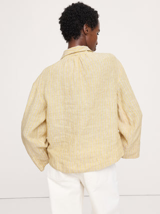 Top popover de lino.