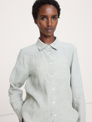 Camisa Manga Larga de Lino
