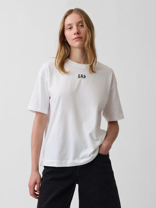 Camiseta Oversized Manga Corta con Logo
