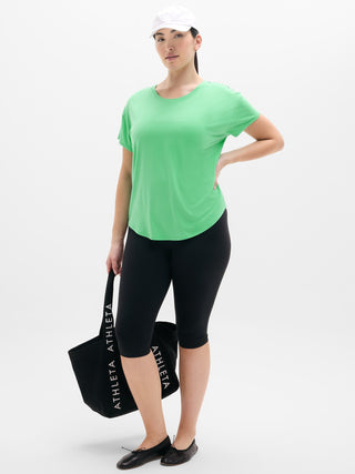 Camiseta Deportiva con Cuello Redondo