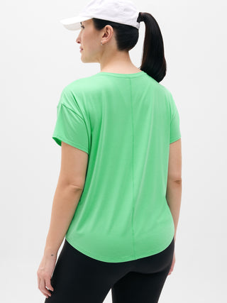 Camiseta Deportiva con Cuello Redondo