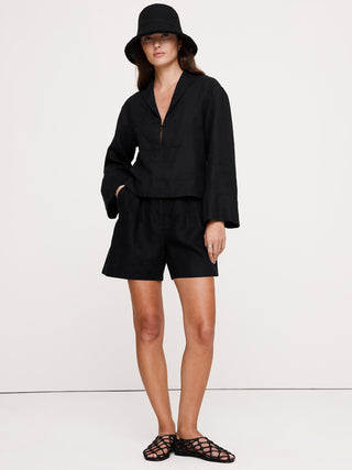 Top popover de lino.
