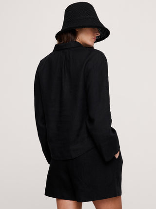 Top popover de lino.
