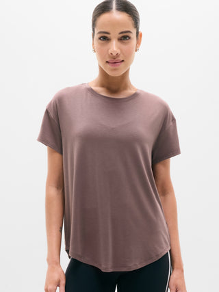 Camiseta Deportiva con Cuello Redondo