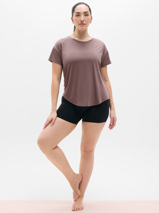Camiseta Deportiva con Cuello Redondo