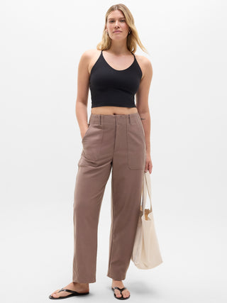 Pantalón Holgado Corte Barrel con Bolsillos