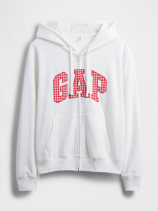 Sudadera con Cremallera y Logo Delantero