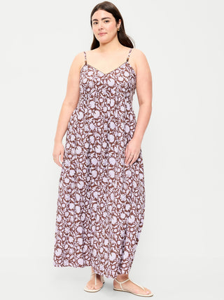 Vestido largo bohemio sin mangas.