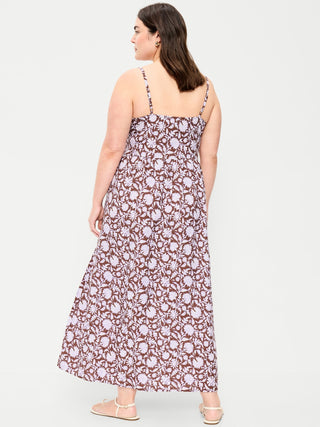 Vestido largo bohemio sin mangas.