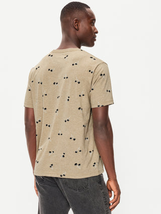 Camiseta Manga Corta de Algodón con Estampado