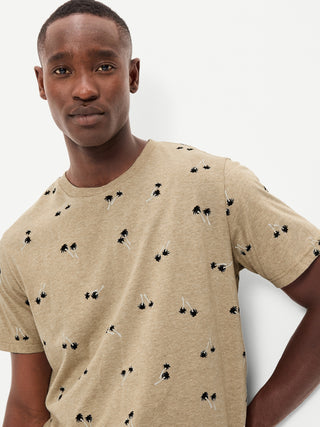 Camiseta Manga Corta de Algodón con Estampado