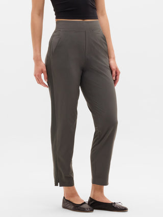 Ankle-Length Trousers, Mid-Rise with Pockets