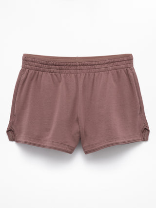 Short de rizo de algodón aireado.
