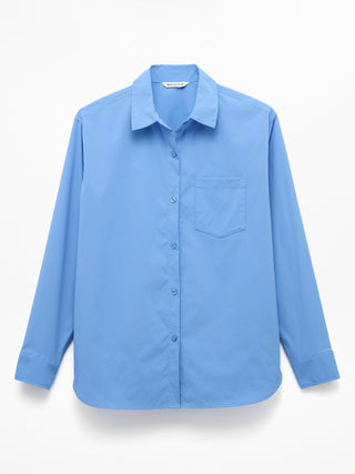Camisa Oversize Manga Larga con Bolsillos