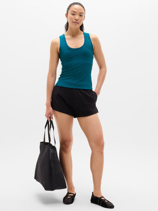 Camiseta sin Mangas con Tejido Canalé