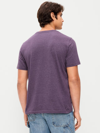 Camiseta Manga Corta Cuello Redondo de Algodón
