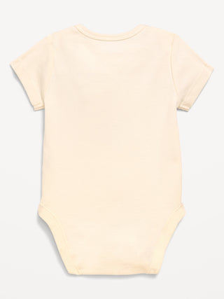 Body gráfico de manga corta unisex para bebé.