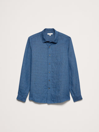 Camisa Manga Larga Tejido con Textura