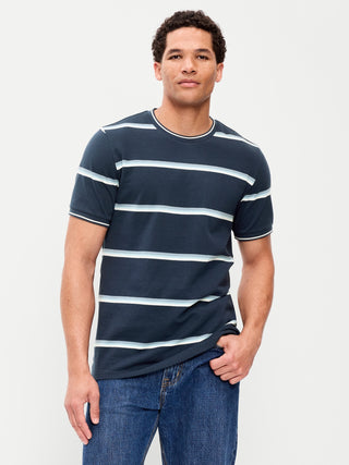 Camiseta Cuello Redondo Detalle Contraste
