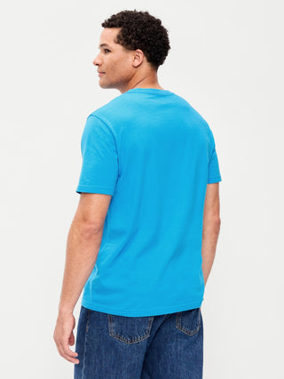 Camiseta Manga Corta Cuello Redondo de Algodón