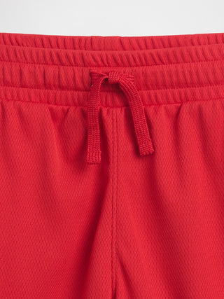 Shorts de malla sin cordones 100% reciclados para niños.