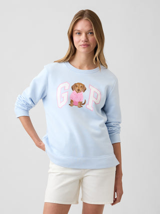 Sudadera Oversized Cuello Redondo con Logo