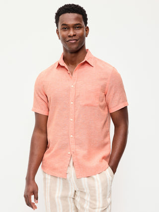 Short-Sleeve Shirt with Pocket Detail