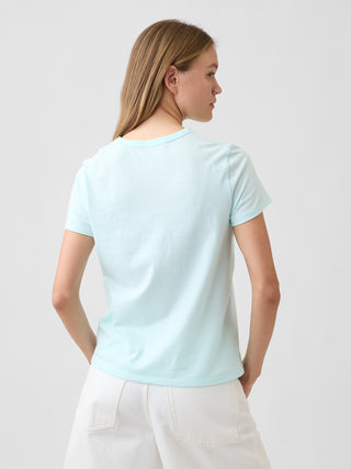 Camiseta favorita con cuello redondo.