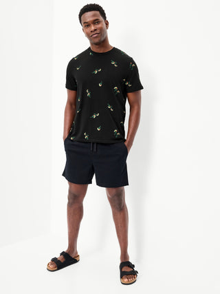 Camiseta Manga Corta de Algodón con Estampado