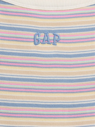 Camiseta sin Mangas con Logo Bordado, Niña