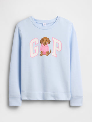 Sudadera Oversized Cuello Redondo con Logo