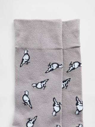 Medias con Estampado de Algodón, Hombre