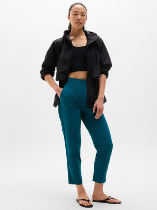 Ankle-Length Trousers, Mid-Rise with Pockets