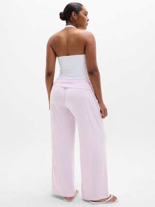 PANTALÓN DRAPEADO DE TIRO MEDIO.