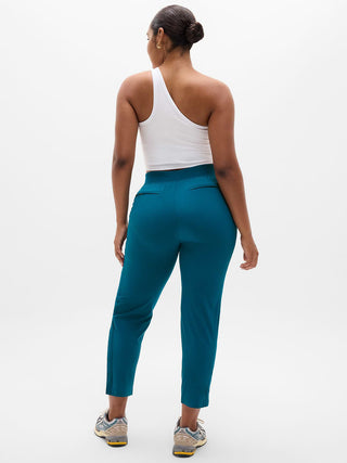 Pantalón Tobillero Talle Medio con Bolsillos