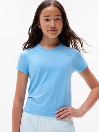 Camiseta Deportiva Cuello Redondo, Niña