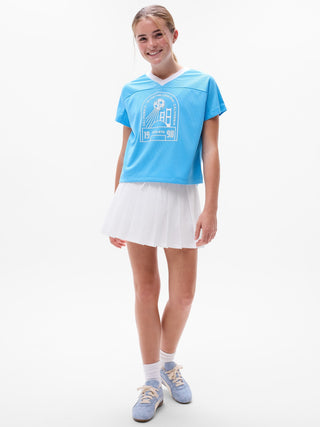 Falda pantalón de tiro bajo perfecta con pliegues para niña Athleta.