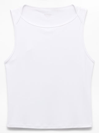 Transcend Camiseta sin mangas con espalda abierta.