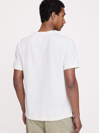 Camiseta henley de malla.