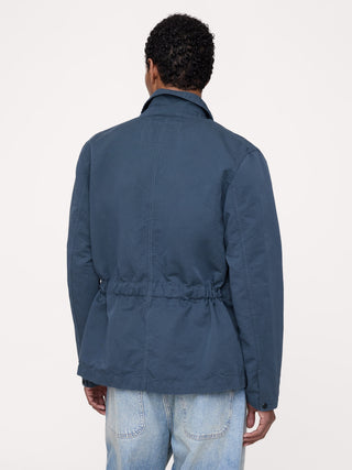 Chaqueta camisera italiana de lino y algodón.