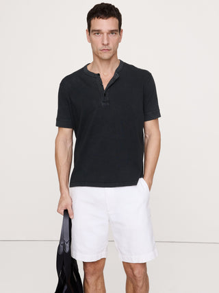 Camiseta henley flameada de algodón Heritage.