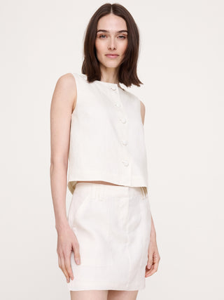 Minishort de lino.