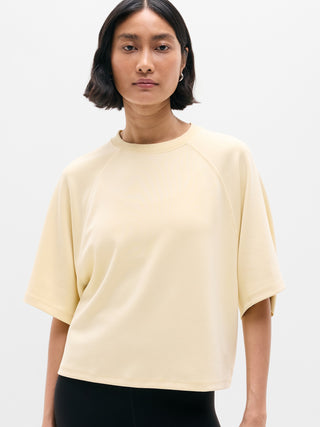 Camiseta Oversized Manga Corta Detalle Acanalado