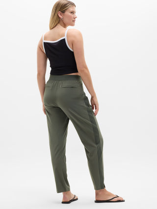 Ankle-Length Trousers, Mid-Rise with Pockets