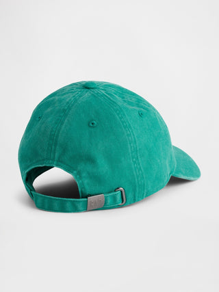 Gorra de béisbol con logo lavado.