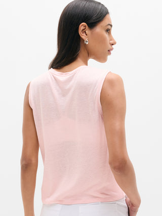 Camiseta sin Mangas de Lino